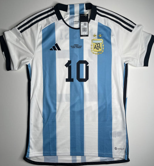 2022 Argentina Home Match Final Detail - Messi #10 (M)