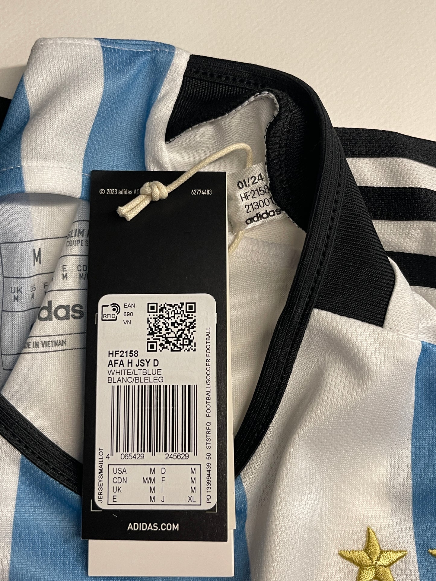 2022 Argentina Home Match Final Detail - Messi #10 (M)