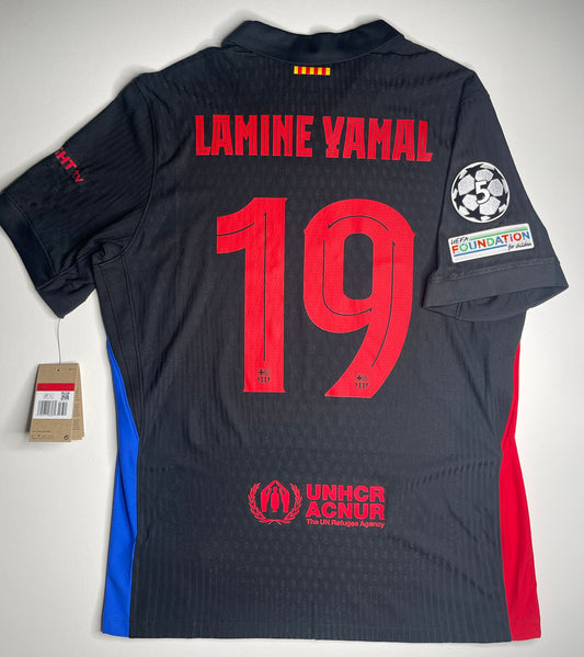 2024-25 Barcelona Away  Player Version - Lamine Yamal #19 (L)