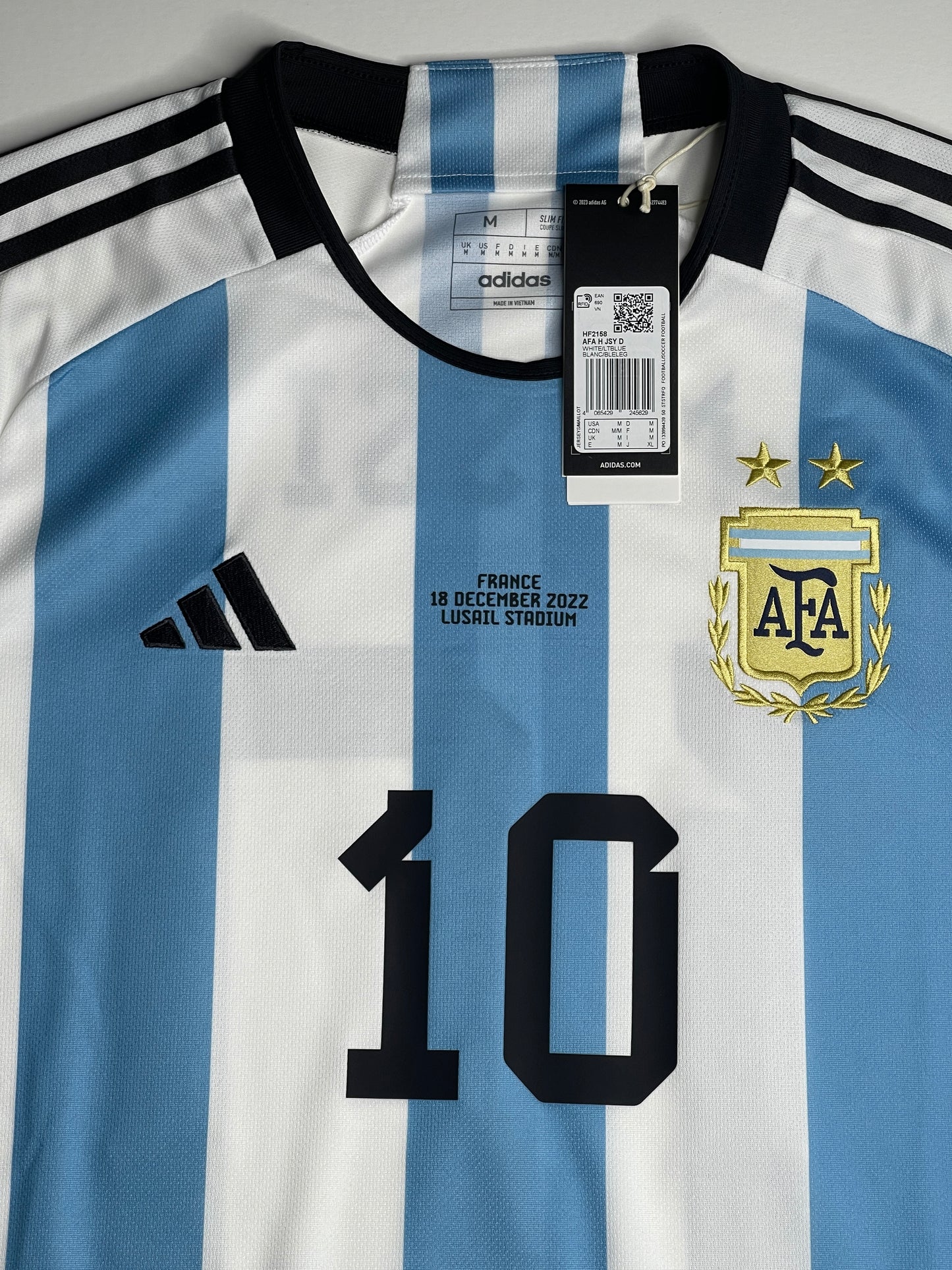 2022 Argentina Home Match Final Detail - Messi #10 (M)
