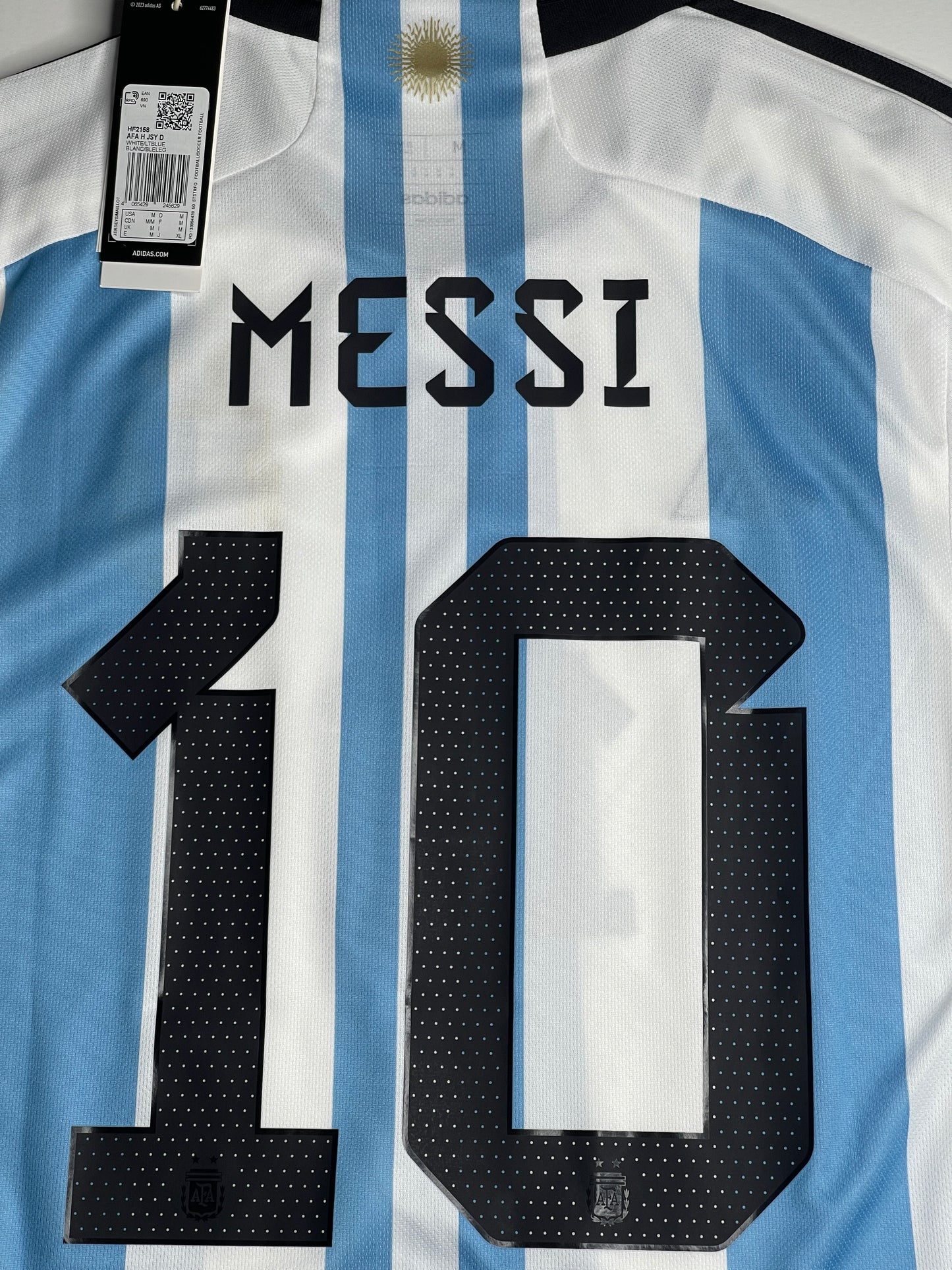 2022 Argentina Home Match Final Detail - Messi #10 (M)